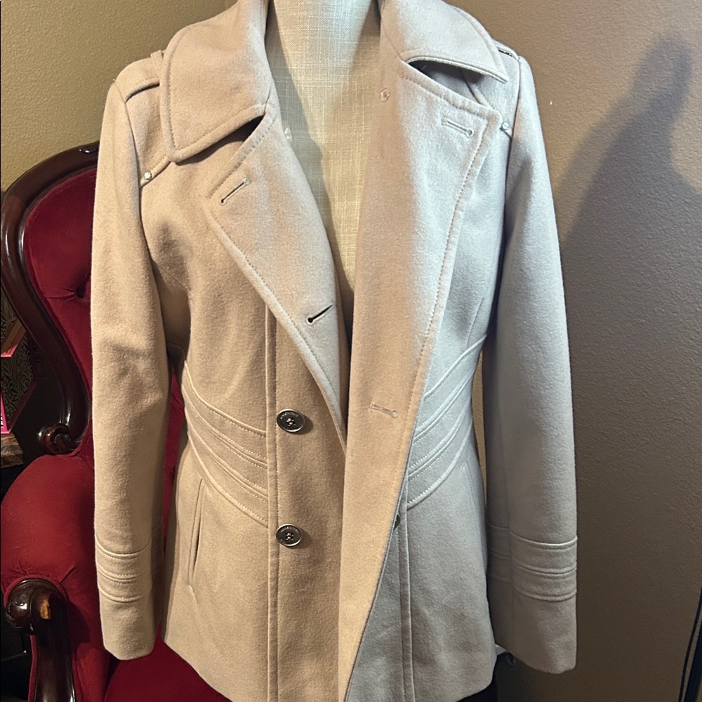 Kenneth Cole Reaction Women's Beige Peacoat